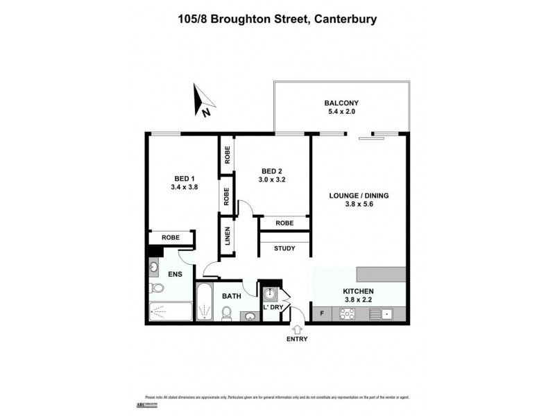 105/8 Broughton Street, Canterbury NSW 2193 Floorplan