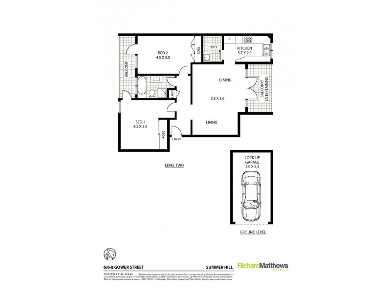 6/6-8 Gower Street, Summer Hill NSW 2130 Floorplan