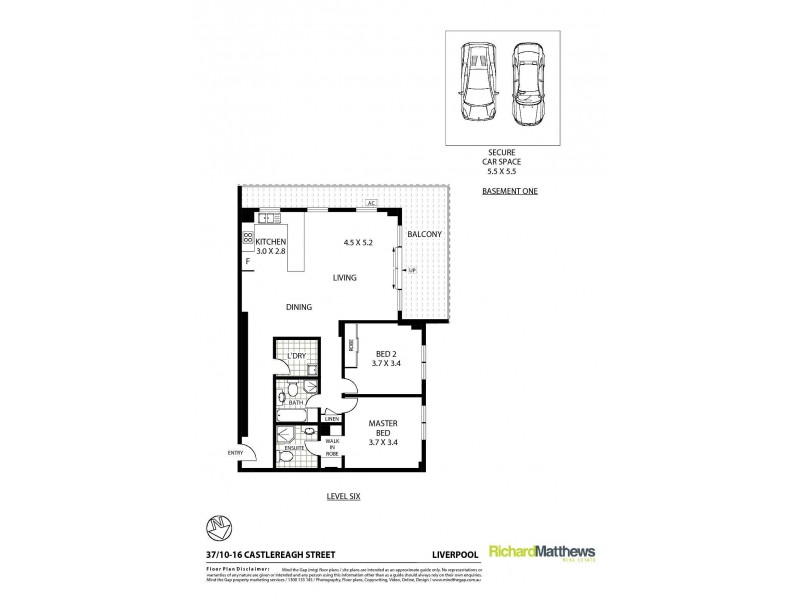 37/10-16 Castlereagh Street, Liverpool NSW 2170 Floorplan