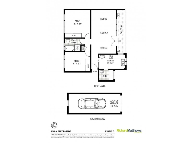 4/39 Albert Parade, Ashfield NSW 2131 Floorplan