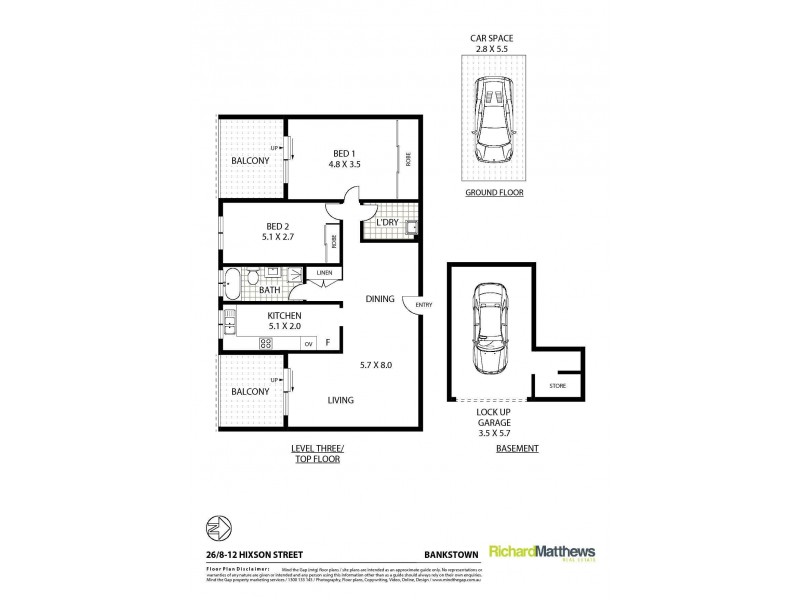 26/8-12 Hixson Street, Bankstown NSW 2200 Floorplan
