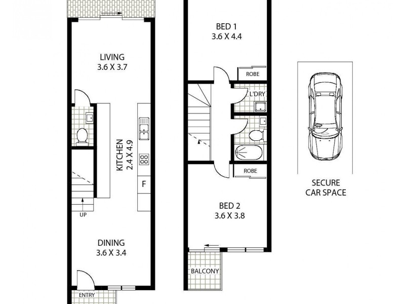 9/9-19 Hillcrest Avenue, Homebush NSW 2140 Floorplan