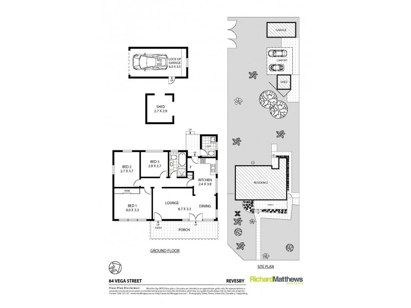 84 Vega Street, Revesby NSW 2212 Floorplan