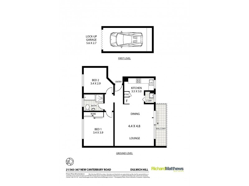 21/363-367 New Canterbury Road, Dulwich Hill NSW 2203 Floorplan