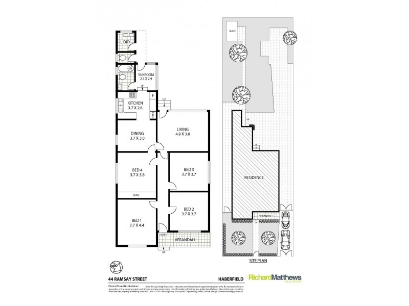 44 Ramsay Street, Haberfield NSW 2045 Floorplan