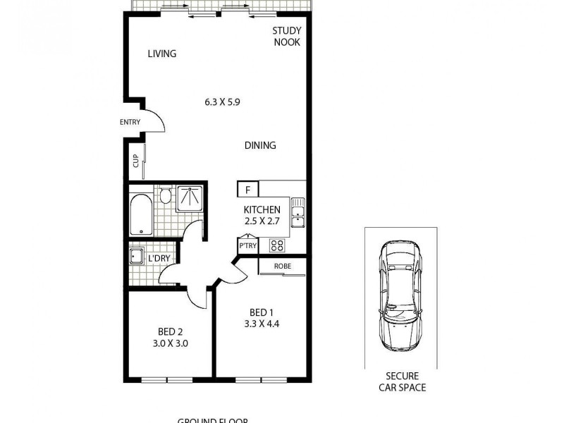 5/38-40 Marlborough Road, Homebush West NSW 2140 Floorplan