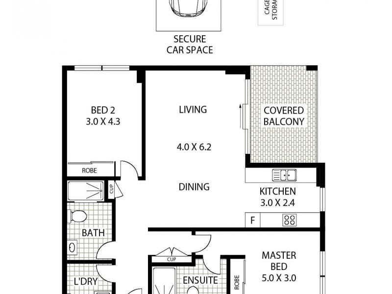 80/6-8 George Street, Warwick Farm NSW 2170 Floorplan