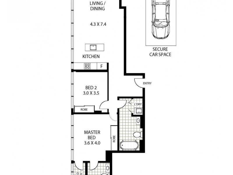 89/1 Railway Parade, Burwood NSW 2134 Floorplan