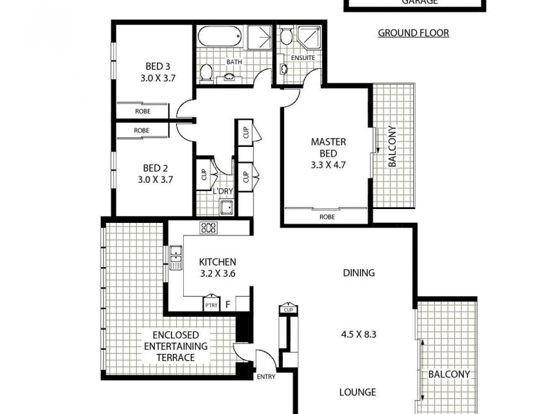 20/100 William Street, Five Dock NSW 2046 Floorplan
