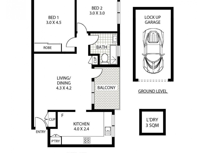 2/96 Victoria Street, Ashfield NSW 2131 Floorplan