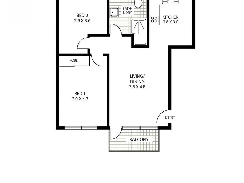 12/20 Gower Street, Summer Hill NSW 2130 Floorplan
