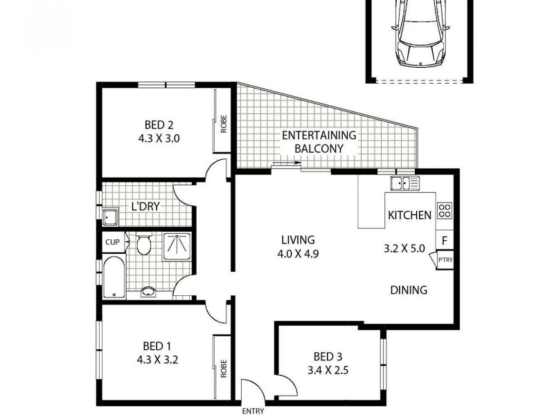 12/44-48 Milton Street, Ashfield NSW 2131 Floorplan