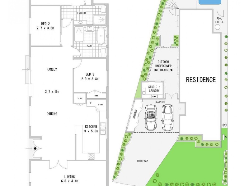 573 Henry Lawson Drive, East Hills NSW 2213 Floorplan