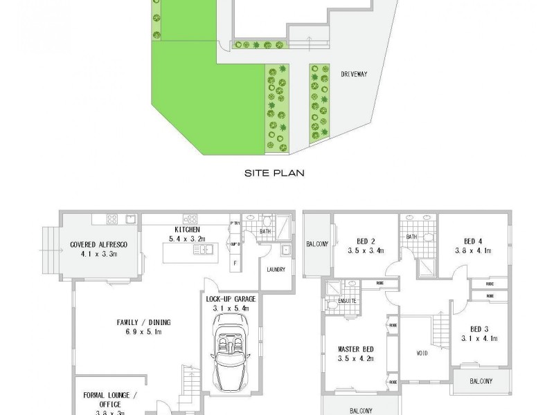 1 Bligh Close, Georges Hall NSW 2198 Floorplan