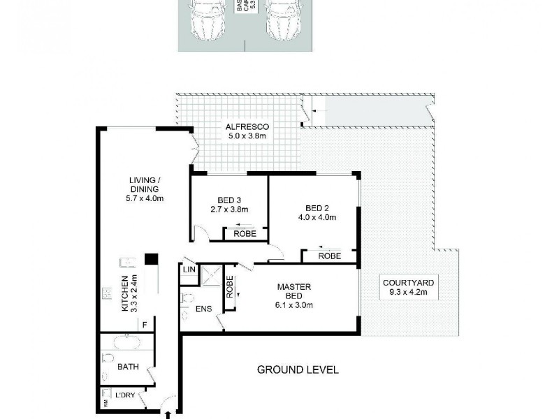 2307/20 Porter Street, Ryde NSW 2112 Floorplan
