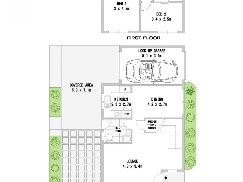1/133 Chester Hill Road, Bass Hill NSW 2197 Floorplan