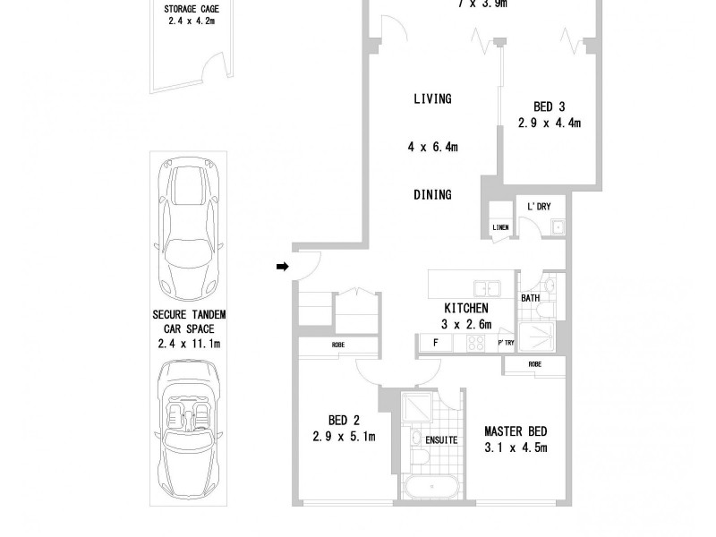 1361/61 Church Avenue, Mascot NSW 2020 Floorplan