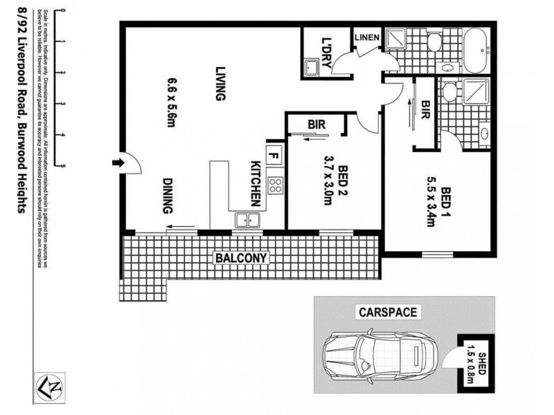 8/92 Liverpool Road, Burwood Heights NSW 2136 Floorplan