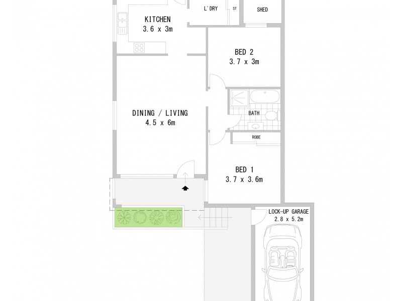 1/120 Rookwood Road, Yagoona NSW 2199 Floorplan