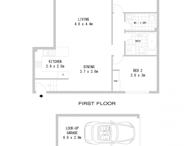 10/2 Mulla Road, Yagoona NSW 2199 Floorplan