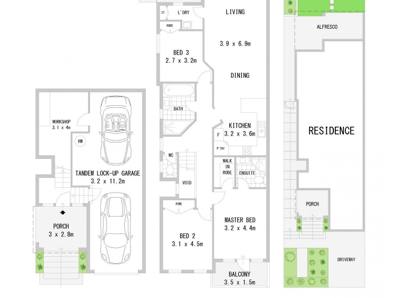 1/22 Balmoral Crescent, Georges Hall NSW 2198 Floorplan
