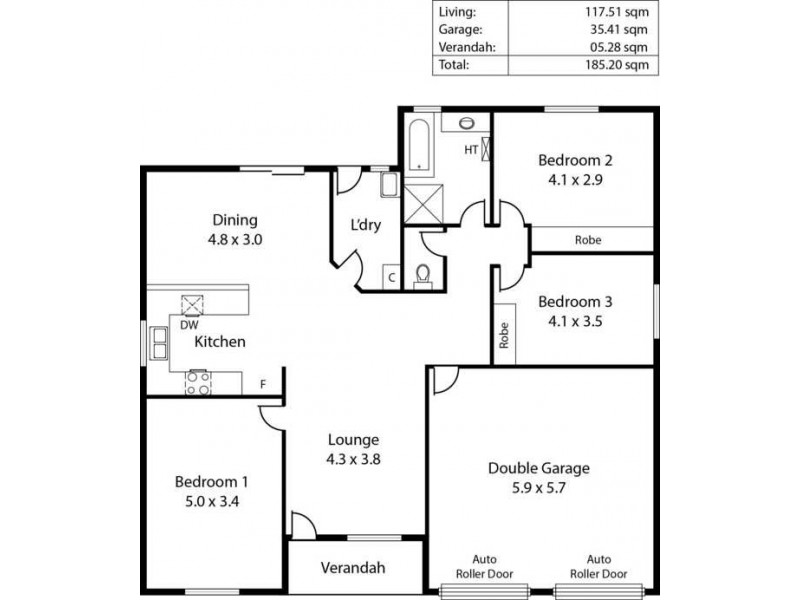 14 Inverway Street, Ferryden Park SA 5010 Floorplan