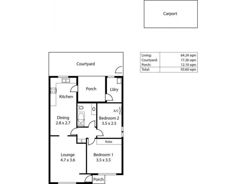 1/66 Darley Road, Paradise SA 5075 Floorplan