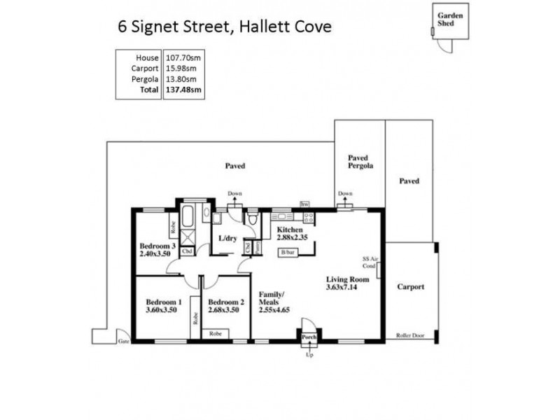6 Signet Street, Hallett Cove SA 5158 Floorplan