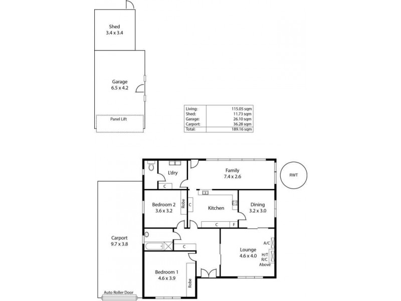 76 Rozelle Avenue, Melrose Park SA 5039 Floorplan