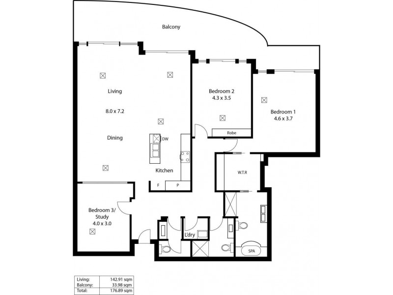 65/155 Brebner Drive, West Lakes SA 5021 Floorplan