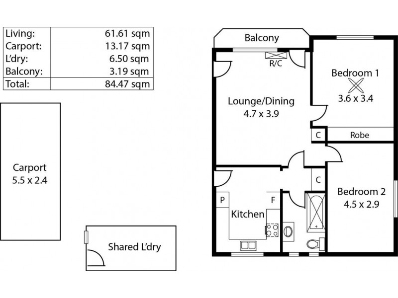 5/276 Anzac Highway, Plympton SA 5038 Floorplan