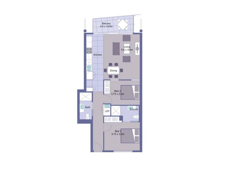 11/271-281 Gouger Street, Adelaide SA 5000 Floorplan
