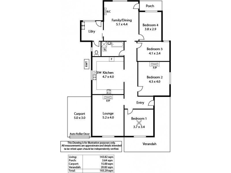 3 Bower Street, Woodville SA 5011 Floorplan