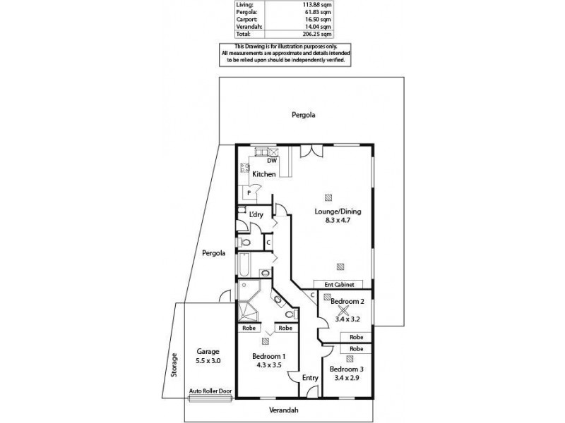 1 Llewen Street, Hillcrest SA 5086 Floorplan