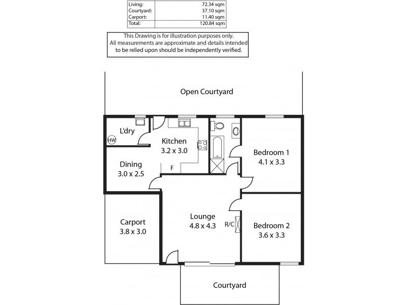 2/33 Hill Avenue, Cumberland Park SA 5041 Floorplan