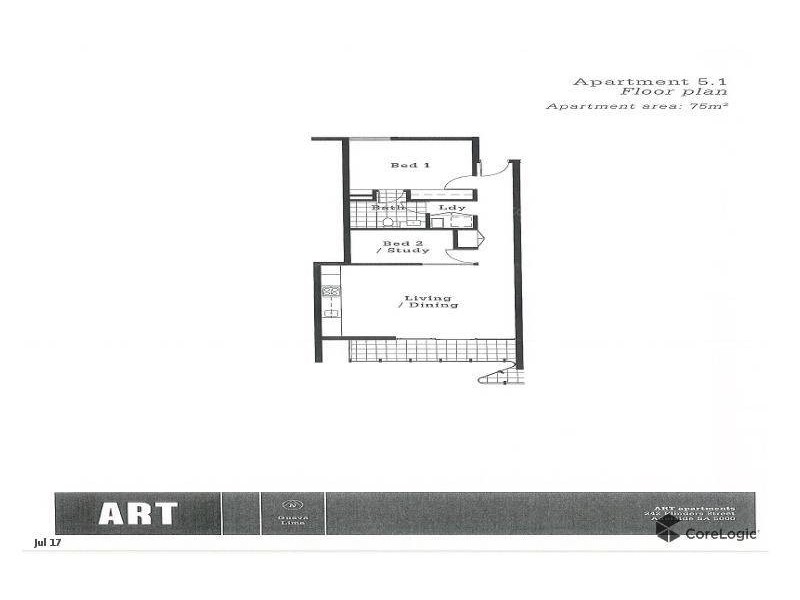 501/242 Flinders Street, Adelaide SA 5000 Floorplan