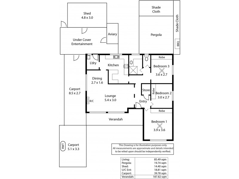 879 Marion Road, Mitchell Park SA 5043 Floorplan