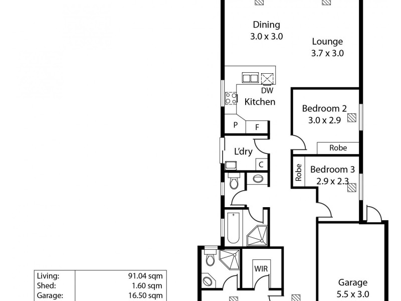 2A Grange Court, Findon SA 5023 Floorplan