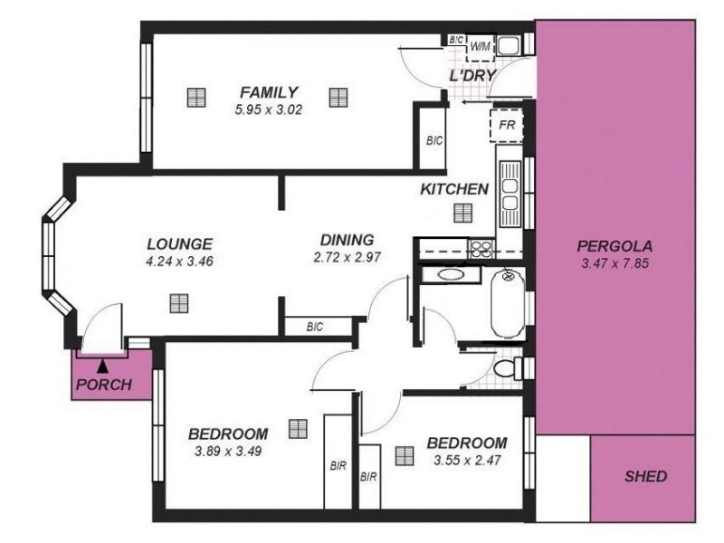 2/44 Myall Avenue, Kensington Gardens SA 5068 Floorplan