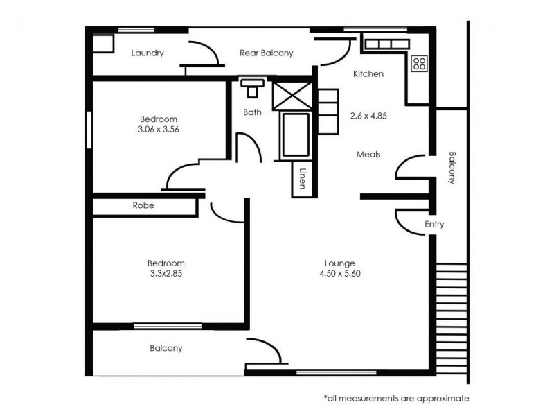 2/294 Goodwood Road, Clarence Park SA 5034 Floorplan