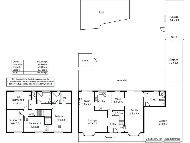 44 Cedric Avenue, Redwood Park SA 5097 Floorplan
