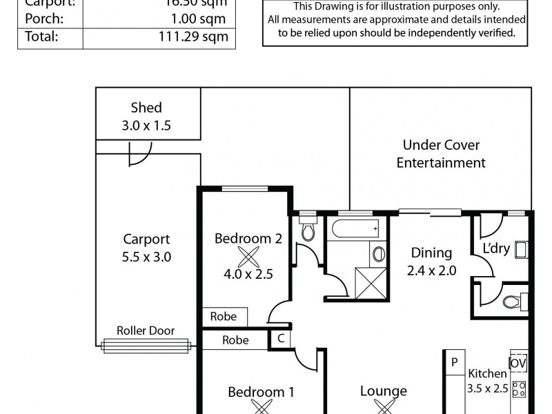 2/38 Illawarra Avenue, Hove SA 5048 Floorplan