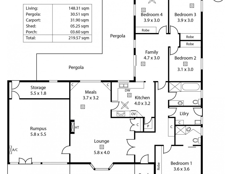 7 Knightsbridge Road, Leabrook SA 5068 Floorplan