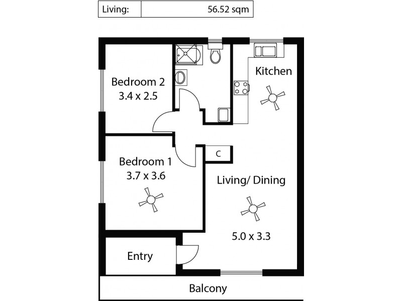 11/46 Gladstone Road, Mile End SA 5031 Floorplan
