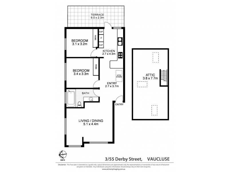 3/55 Derby Street, Watsons Bay NSW 2030 Floorplan