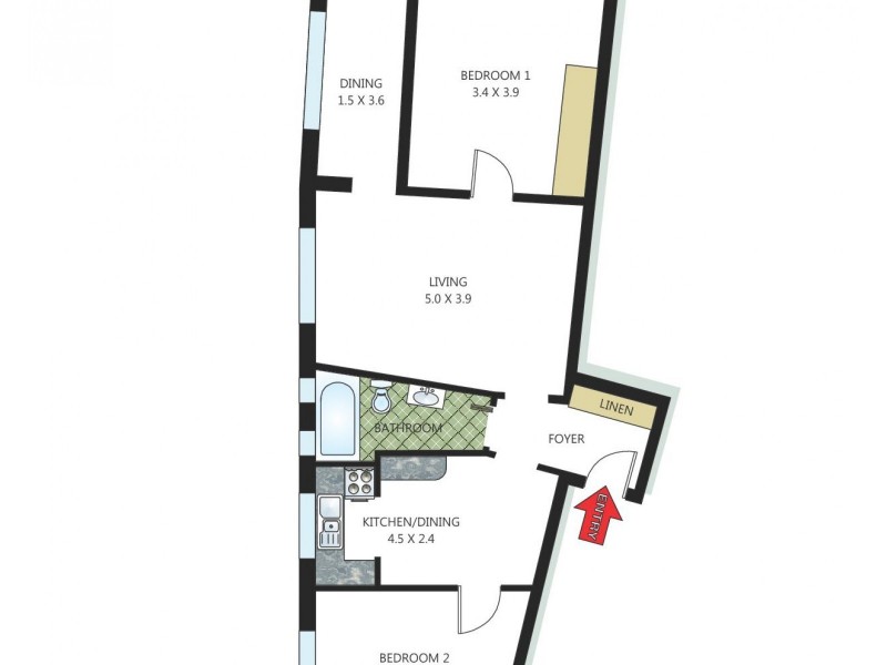 4/65 Birriga Road, Bellevue Hill NSW 2023 Floorplan