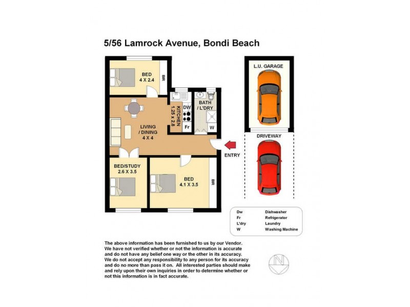 5/56 Lamrock Avenue, Bondi Beach NSW 2026 Floorplan