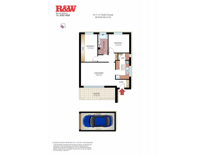 25/17-23 Wallis Parade, North Bondi NSW 2026 Floorplan