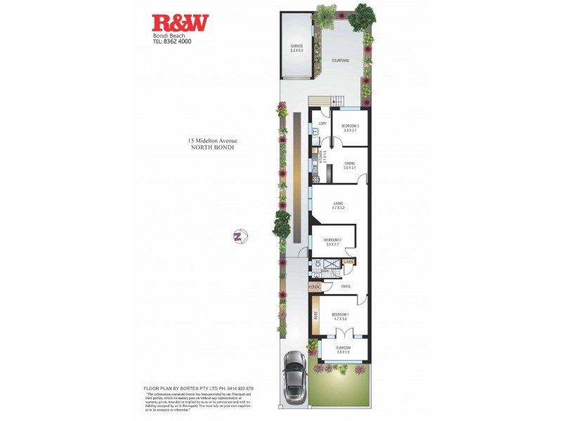 15 Midelton Avenue, North Bondi NSW 2026 Floorplan