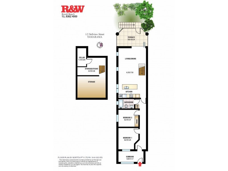 1/2 Dellview Street, Tamarama NSW 2026 Floorplan